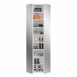 Garderobenschrank PROJEKT X - weiß - mit Spiegel - 61 cm breit -Flur & Diele Verkaufsgeschäft 1331004400 02 1600Wx1600H