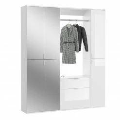 Garderobenschrank PROJEKT X - weiß - mit Spiegel - 61 cm breit -Flur & Diele Verkaufsgeschäft 1331004400 04 1600Wx1600H