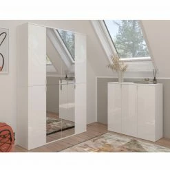 Garderobenkommode PROJEKT X - weiß - 61 cm breit -Flur & Diele Verkaufsgeschäft 1331005800 08 1600Wx1600H