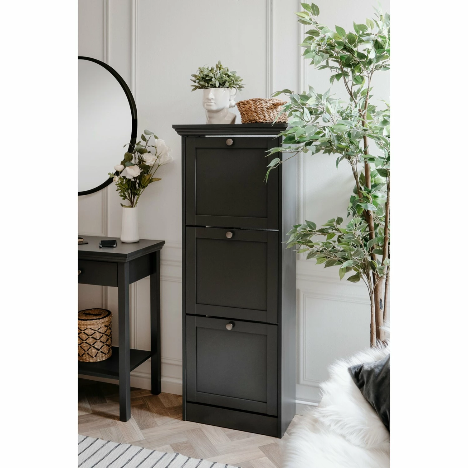 Schuhkipper VERA - anthrazit - 130 cm hoch 6 Schuhkipper VERA - anthrazit - 130 cm hoch – Bild 4