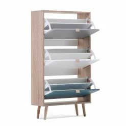 Schuhkipper CUBA - Sonoma Eiche - tricolor- 70 cm breit -Flur & Diele Verkaufsgeschäft 1332003600 03 1600Wx1600H