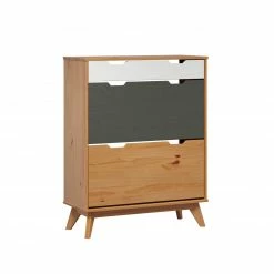 Schuhkipper - honigfarben - Kiefer massiv - 80 cm breit