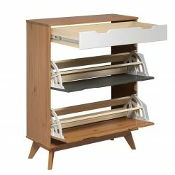 Schuhkipper - honigfarben - Kiefer massiv - 80 cm breit -Flur & Diele Verkaufsgeschäft 1335000700 03 1600Wx1600H