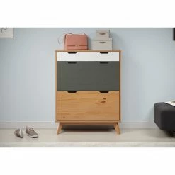 Schuhkipper - honigfarben - Kiefer massiv - 80 cm breit -Flur & Diele Verkaufsgeschäft 1335000700 04 1600Wx1600H