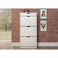 Schuhkipper - weiß - Kiefer massiv - 60 cm breit -Flur & Diele Verkaufsgeschäft 1335001000 04 1600Wx1600H