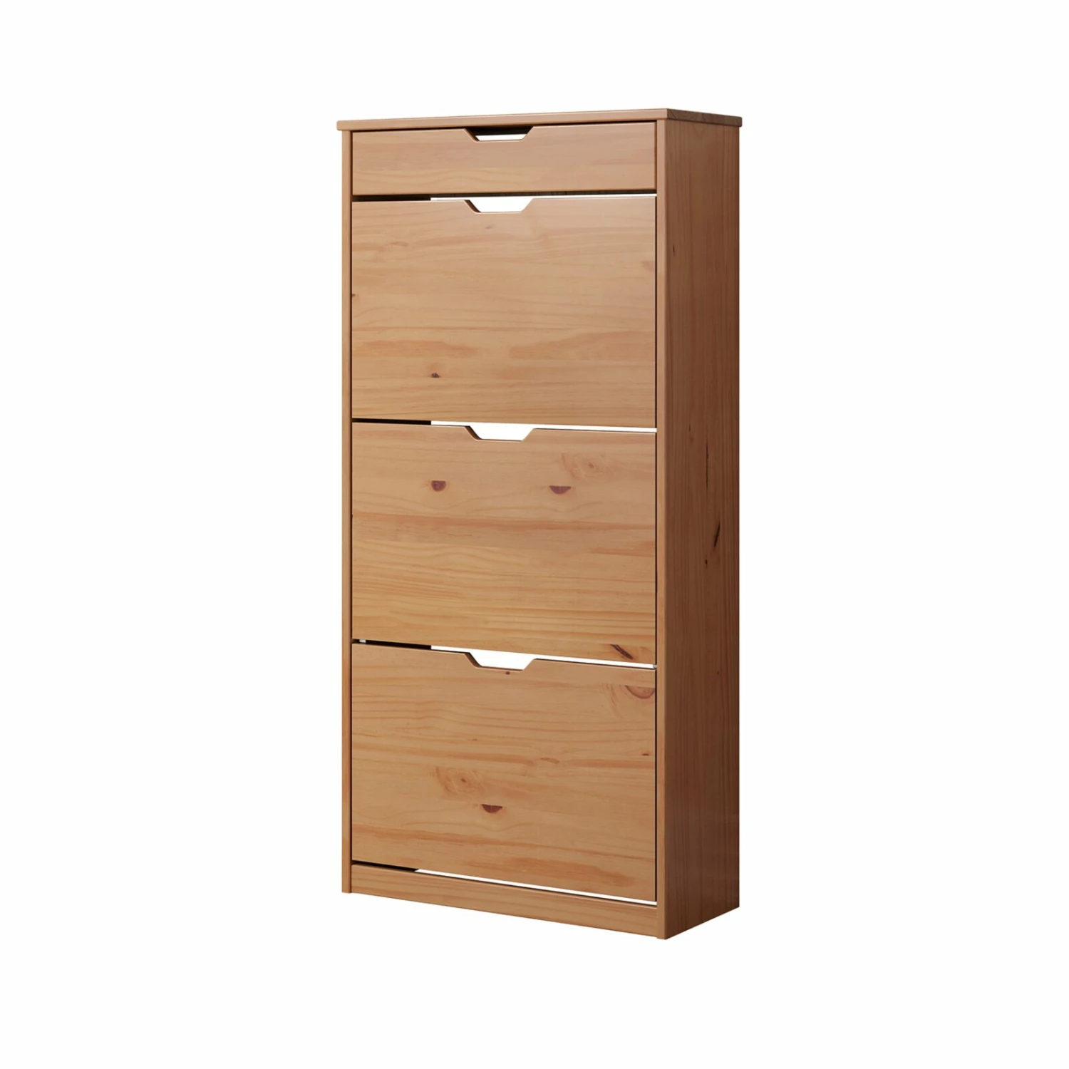 Schuhkipper - natur - Kiefer massiv - 60 cm breit 4 Schuhkipper - natur - Kiefer massiv - 60 cm breit – Bild 2