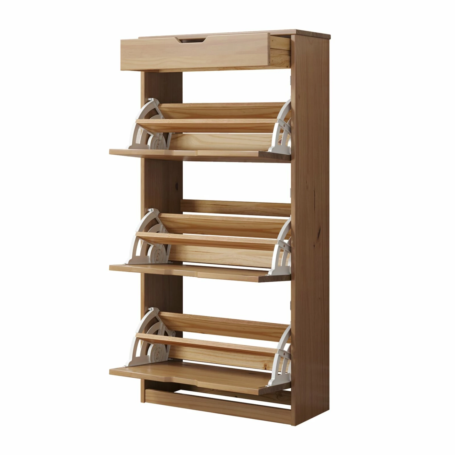 Schuhkipper - natur - Kiefer massiv - 60 cm breit 5 Schuhkipper - natur - Kiefer massiv - 60 cm breit – Bild 3