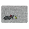 Fußmatte - grau - Katze - 40x60 cm