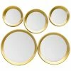 5-teiliges Rahmenspiegel-Set - gold