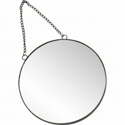 Metallrahmenspiegel - schwarz - 26 cm