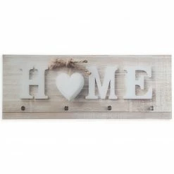 Glasgarderobe - HOME - braun - 4 Haken