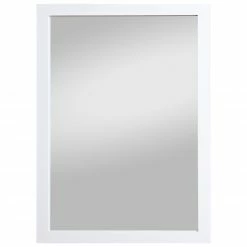 Wandspiegel - weiß-glanz - 48x68 cm