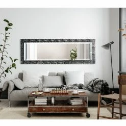 Rahmenspiegel - schwarz - Pailletten - 50x150 cm -Flur & Diele Verkaufsgeschäft 2728005300 03 1600Wx1600H
