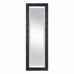 Rahmenspiegel - schwarz - Pailletten - 50x150 cm