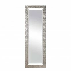 Rahmenspiegel - silber - Pailletten - 50x150 cm