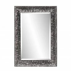 Rahmenspiegel - schwarz - 47x67 cm