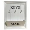 Schlüsselbrett mit Briefhalter - weiß - 9 cm hoch 2 Schlüsselbrett mit Briefhalter - weiß - 9 cm hoch -Flur & Diele Verkaufsgeschäft 2733021200 1600Wx1600H