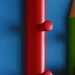 Garderobe STIFTO - rot - 3 Haken 8 Garderobe STIFTO - rot - 3 Haken -Flur & Diele Verkaufsgeschäft 9002747700 03 1600Wx1600H