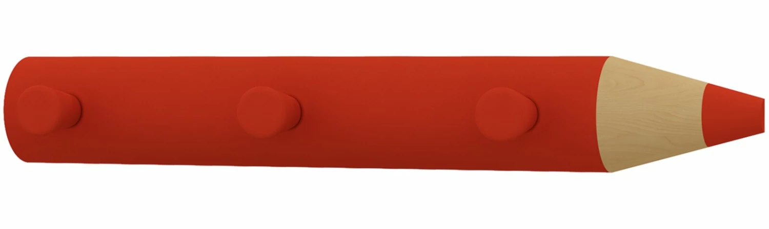 Garderobe STIFTO - rot - 3 Haken 3 Garderobe STIFTO - rot - 3 Haken