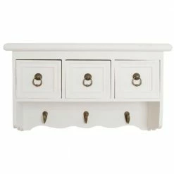 Wandgarderobe EMILY - weiß - 3 Schubkästen