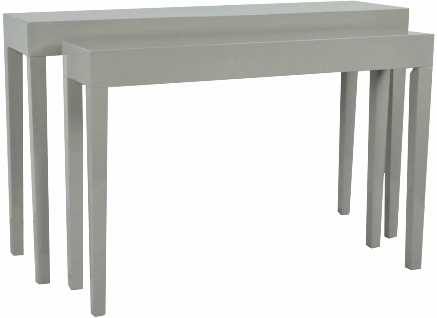 2-teiliges Tischset JANNIS - hellgrau Hochglanz - 130x34 cm 3 2-teiliges Tischset JANNIS - hellgrau Hochglanz - 130x34 cm