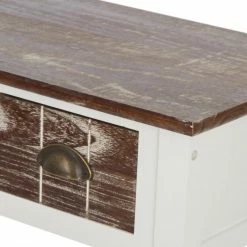 Konsolentisch - weiß-braun - 3 Schubladen - 90 cm breit -Flur & Diele Verkaufsgeschäft 9003655200 02 1600Wx1600H