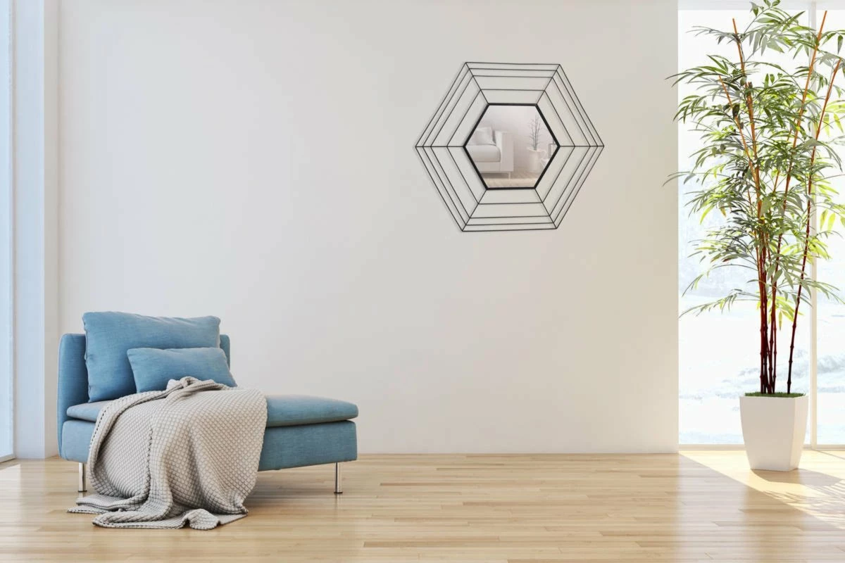 Wandspiegel ROMEO - schwarz - 80 cm 4 Wandspiegel ROMEO - schwarz - 80 cm – Bild 2