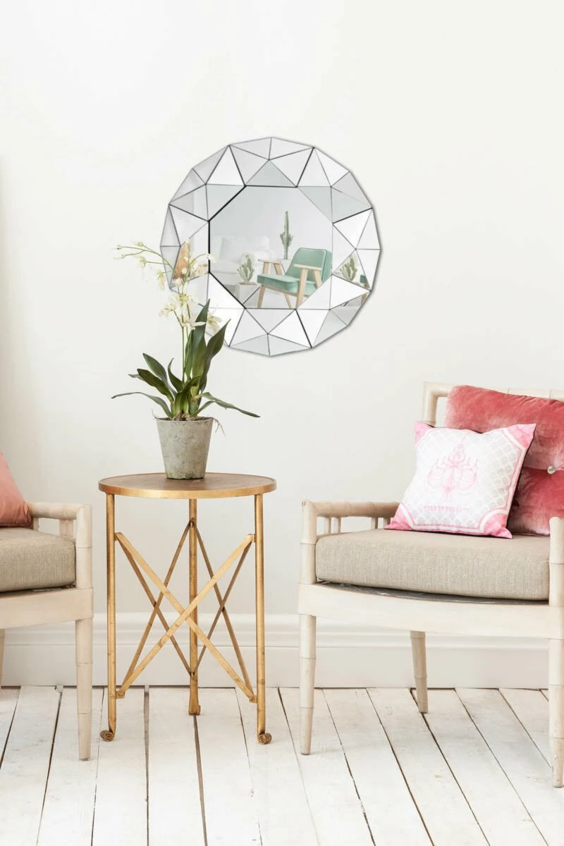 Wandspiegel VULCANUS - silber - 70 cm 4 Wandspiegel VULCANUS - silber - 70 cm – Bild 2