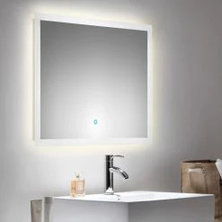 LED-Spiegel - Touch Bedienung - 80x60 cm -Flur & Diele Verkaufsgeschäft 9003667800 03 1600Wx1600H