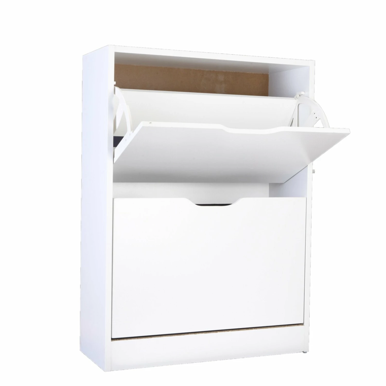 Schuhschrank - weiß - zwei Kipptüren 4 Schuhschrank - weiß - zwei Kipptüren – Bild 2