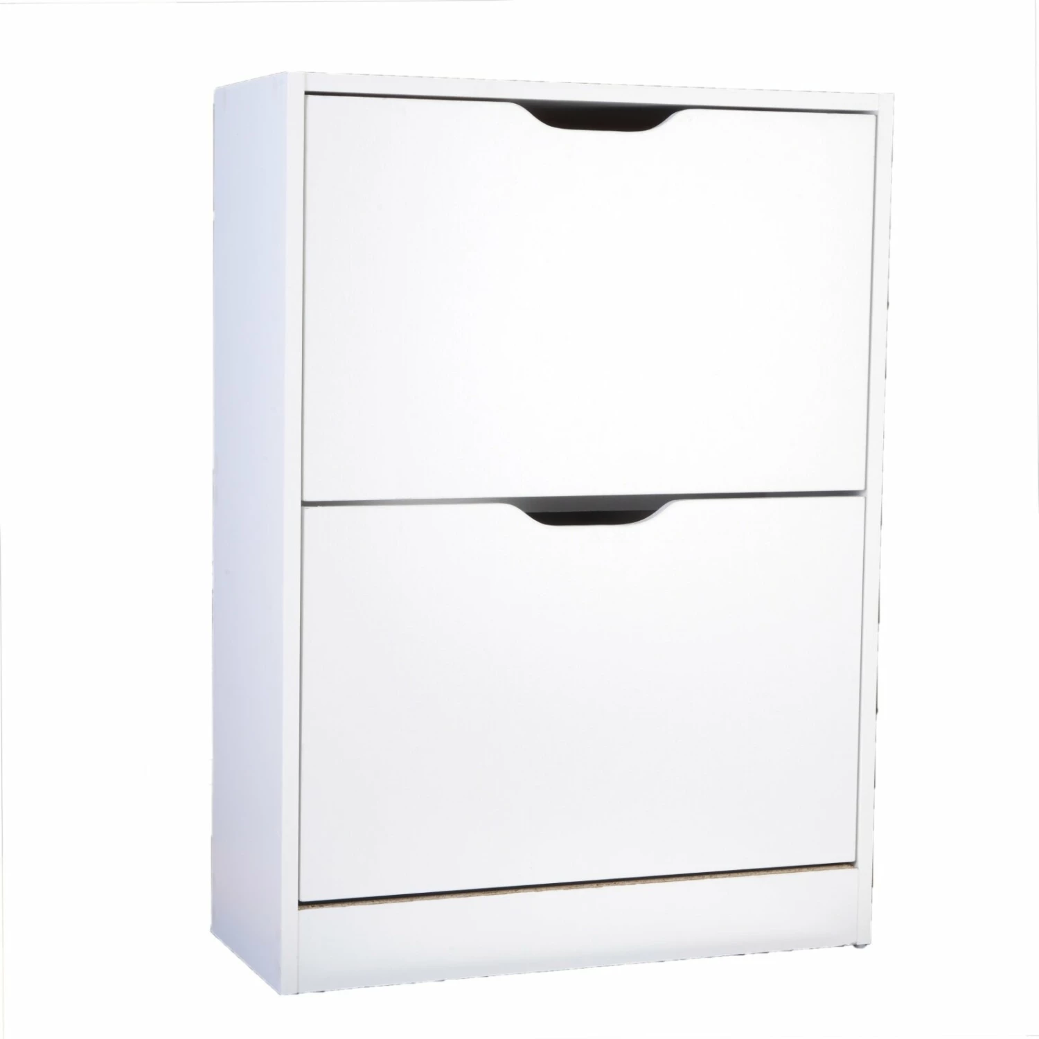 Schuhschrank - weiß - zwei Kipptüren 3 Schuhschrank - weiß - zwei Kipptüren