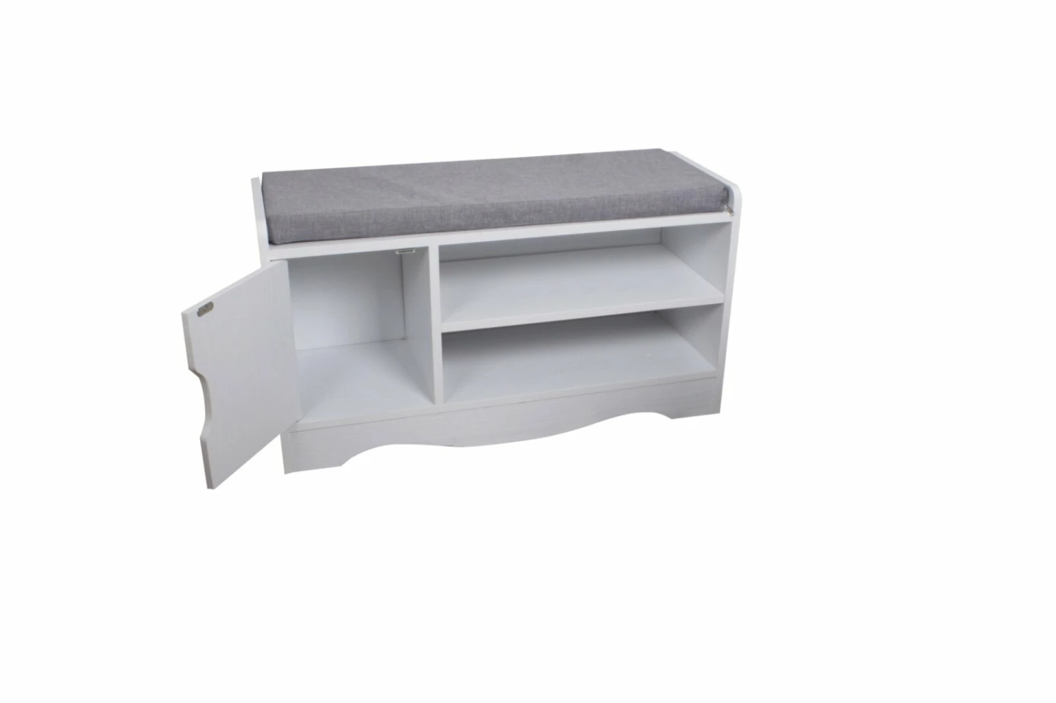 Schuhbank HAPPY HOME - weiß - 80 cm 4 Schuhbank HAPPY HOME - weiß - 80 cm – Bild 2