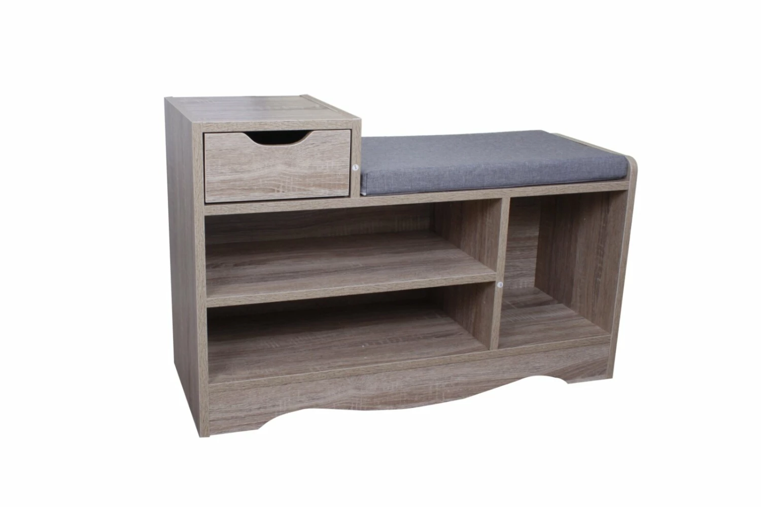 Schuhbank HAPPY HOME - holzfarben - 80 cm 3 Schuhbank HAPPY HOME - holzfarben - 80 cm