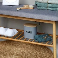 WENKO Schuhbank BAHARI - Bambus - mit Polster -Flur & Diele Verkaufsgeschäft 9003884700 03 1600Wx1600H