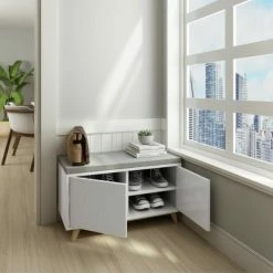 Schuhbank HAPPY HOME - weiß - 2 Türen 9 Schuhbank HAPPY HOME - weiß - 2 Türen -Flur & Diele Verkaufsgeschäft 9003911200 04 1600Wx1600H