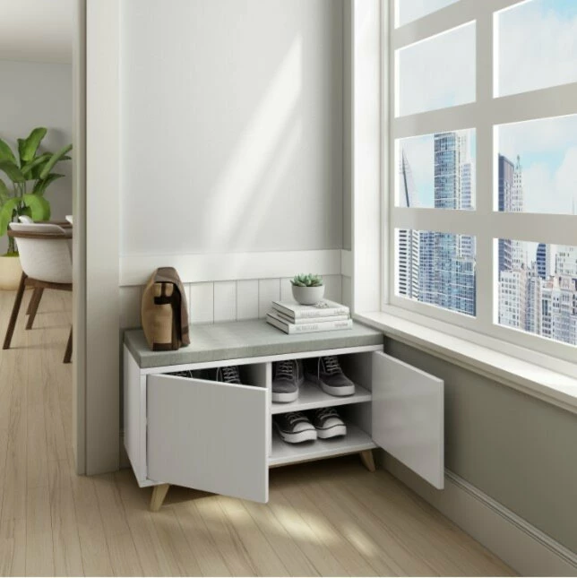 Schuhbank HAPPY HOME - weiß - 2 Türen 6 Schuhbank HAPPY HOME - weiß - 2 Türen – Bild 4