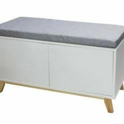 Schuhbank HAPPY HOME - weiß - 2 Türen