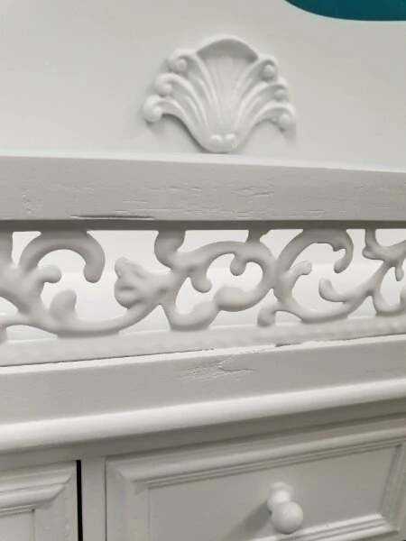 Wandablage LOUISE - weiß - mit Garderobenhaken 4 Wandablage LOUISE - weiß - mit Garderobenhaken – Bild 2