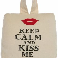 Türstopper KEEP CALM AND KISS ME - beige