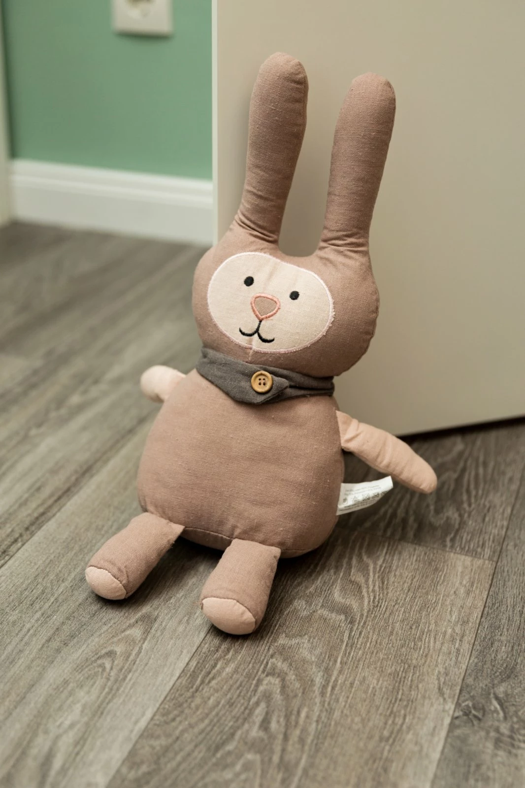 Türstopper HASE FREDDY - grau-rosa 6 Türstopper HASE FREDDY - grau-rosa – Bild 4