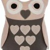 Türstopper EULE HILDE - grau-rosa - Herzen -Flur & Diele Verkaufsgeschäft 9004139700 1600Wx1600H