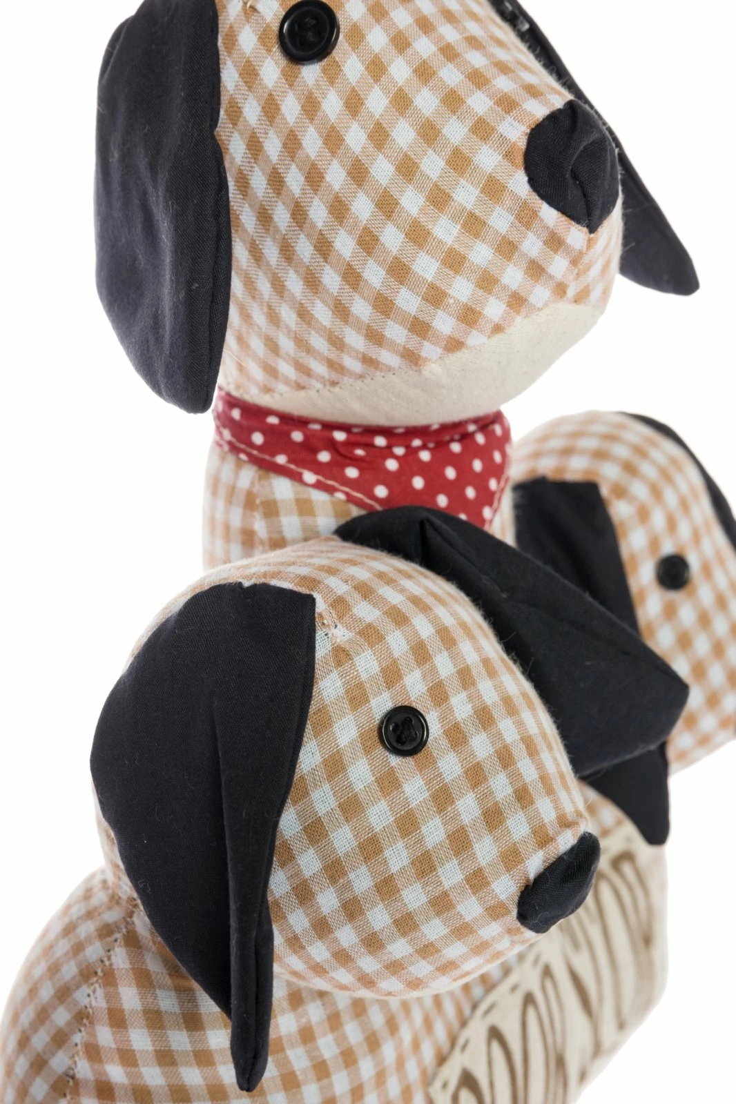 Türstopper 3-KÖPFIGER HUND FLUFFY - beige 4 Türstopper 3-KÖPFIGER HUND FLUFFY - beige – Bild 2