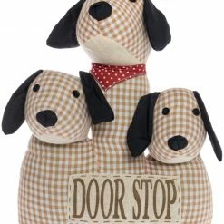 Türstopper 3-KÖPFIGER HUND FLUFFY - beige