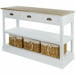Konsole FLORENCE - weiß - 120x40cm