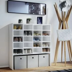 Schuhschrank HINSOL XL - weiß - 99 cm hoch -Flur & Diele Verkaufsgeschäft 9004245200 03 1600Wx1600H