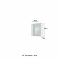 Spiegelpaneel DAVOS - weiß - 60 cm breit -Flur & Diele Verkaufsgeschäft 9004365800 03 1600Wx1600H