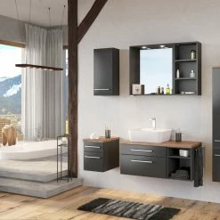 Spiegelpaneel DAVOS - grafitgrau - 60 cm 8 Spiegelpaneel DAVOS - grafitgrau - 60 cm -Flur & Diele Verkaufsgeschäft 9004365900 03 1600Wx1600H