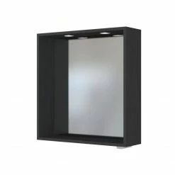 Spiegelpaneel DAVOS - grafitgrau - 60 cm