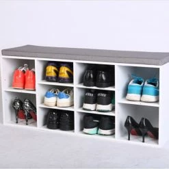 Schuhbank HAPPY HOME - weiß - 104 cm -Flur & Diele Verkaufsgeschäft 9004830300 02 1600Wx1600H