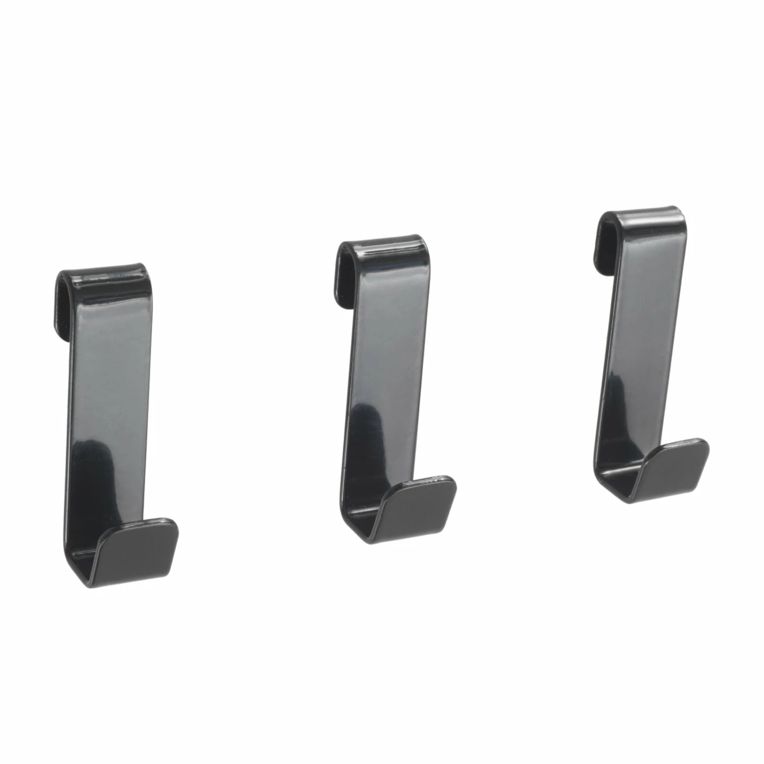3er-Set Haken - schwarz - Metall 3 3er-Set Haken - schwarz - Metall